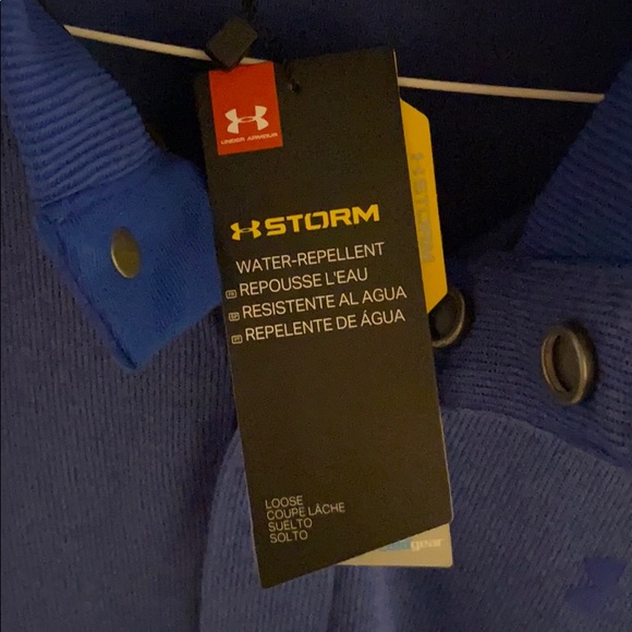 ⛳️ NWT Under Armour Men’s Blue Golf Pullover - L - Picture 4 of 9
